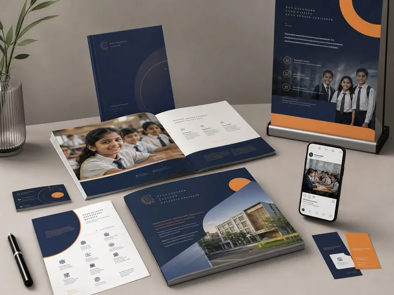School admission campaign design concept for Delhi NCR