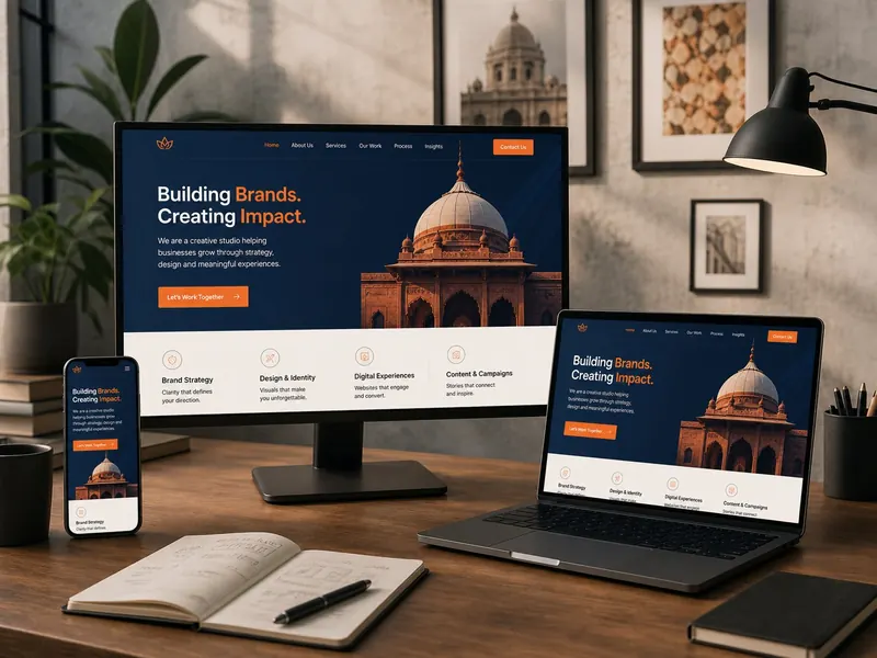 Lead-ready small business website design concept